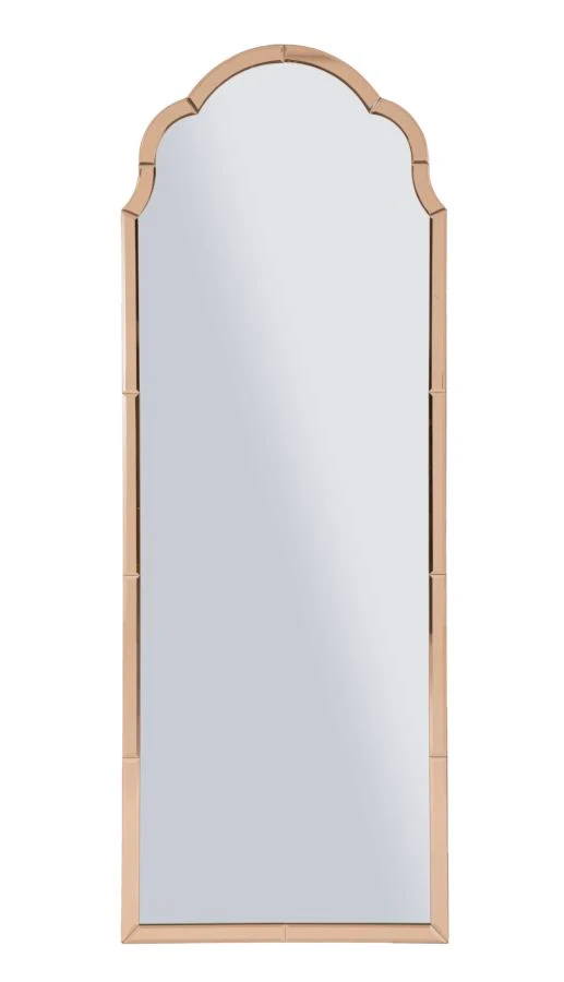 Specchio da Muro Tangeri Rosa 55x2x150 cm in MDF e Vetro e Specchio Rosa