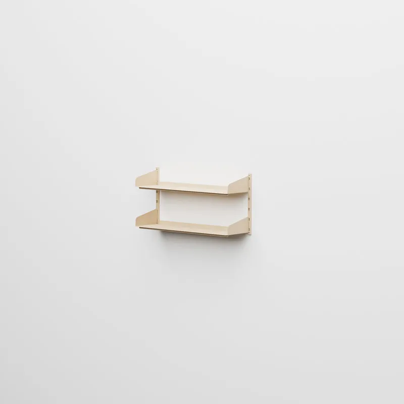Linnea - Sistema Modulare a Parete con 2 mensole da 90 cm, campata singola - Beige Luxor (COD01183)