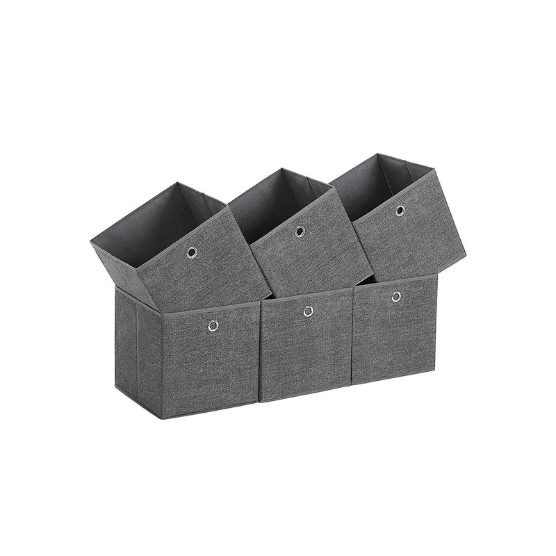 Set da 6 Scatole Portaoggetti Contenitori Pieghevoli