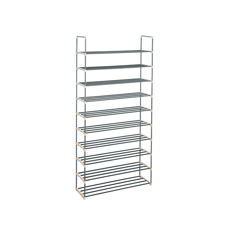 Scarpiera a 10 Ripiani Scaffale Portascarpe in Metallo