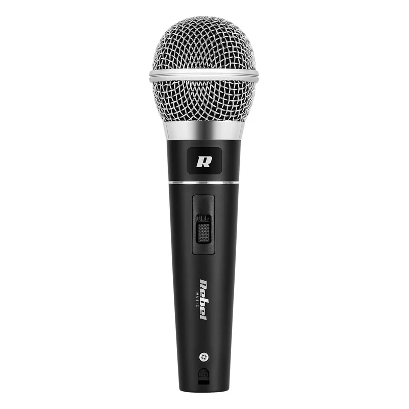 Microfono dinamico Rebel DM-604 + custodia, cavo XLR - Jack 6,3 mm