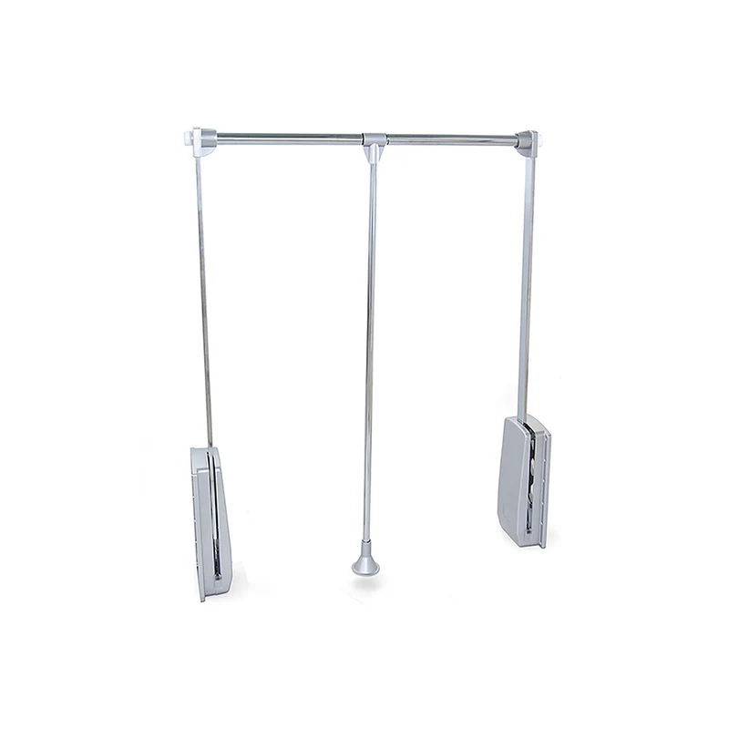 Appendiabiti Saliscendi Per Armadio In Acciaio 83-115x84cm Cromato
