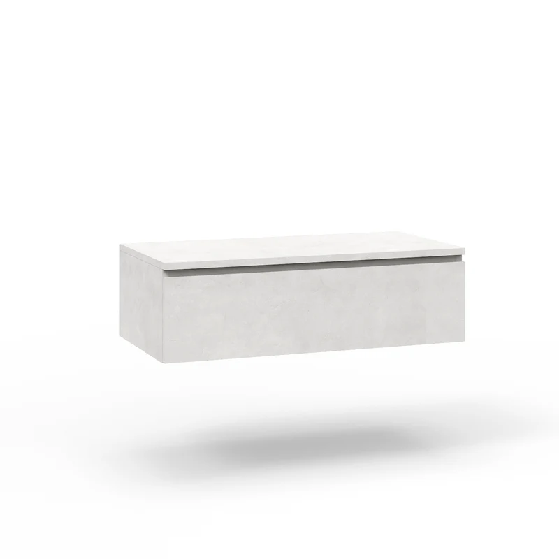 Base con top 1 cassetto YOKA bianco pietra