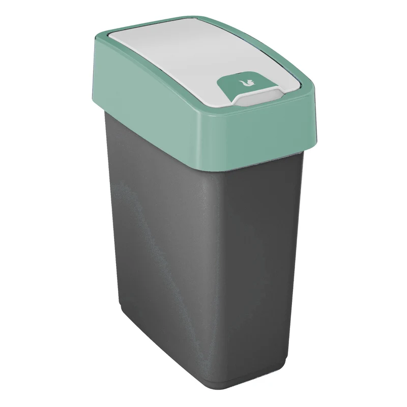 Cestino con coperchio a pressione 10l Keeeper Magne - colore del coperchio verde