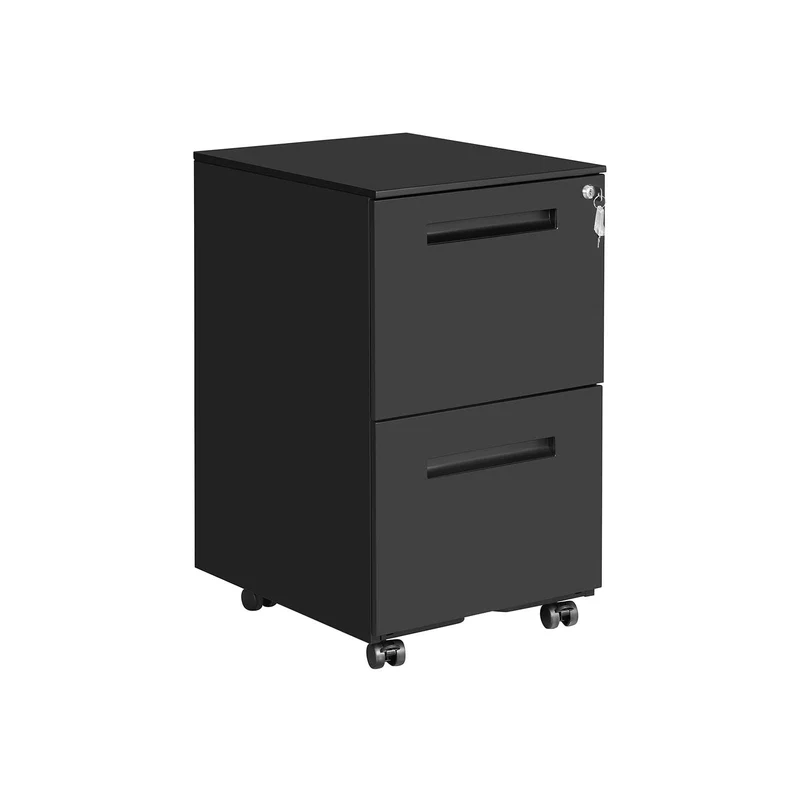 Mobiletto Ufficio Nero Opaco