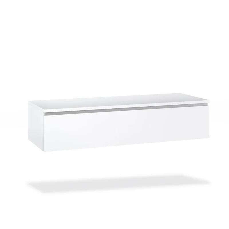 Base con top 1 cassetto YOKA bianco opaco 120 cm