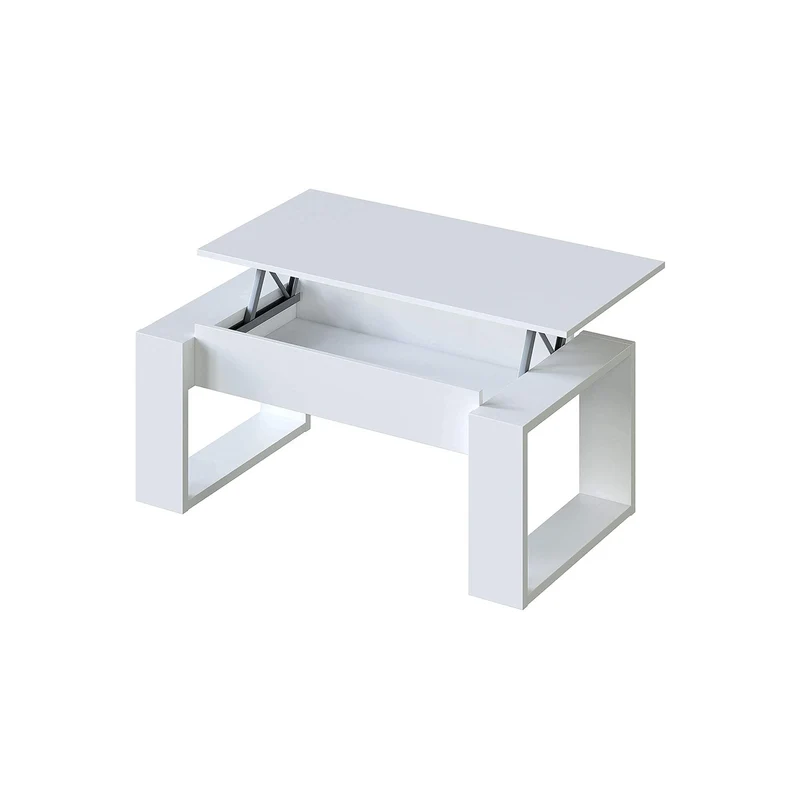 Tavolino Con Ripiano Elevabile 105x55x45cm