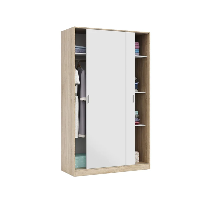 Armadio A 2 Ante Scorrevoli Bianco 200x120x50cm