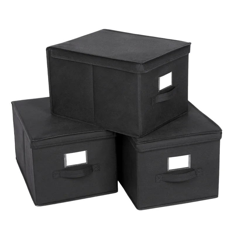 Set di Scatole Portaoggetti Pieghevoli con Coperchi