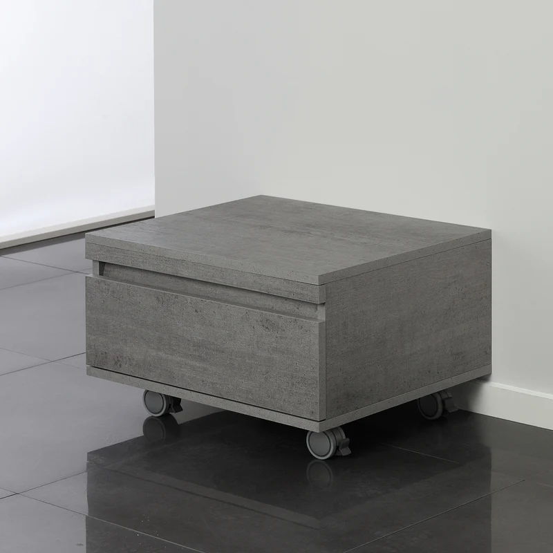 Cassettiera Con Ruote Grigio 58x48cm