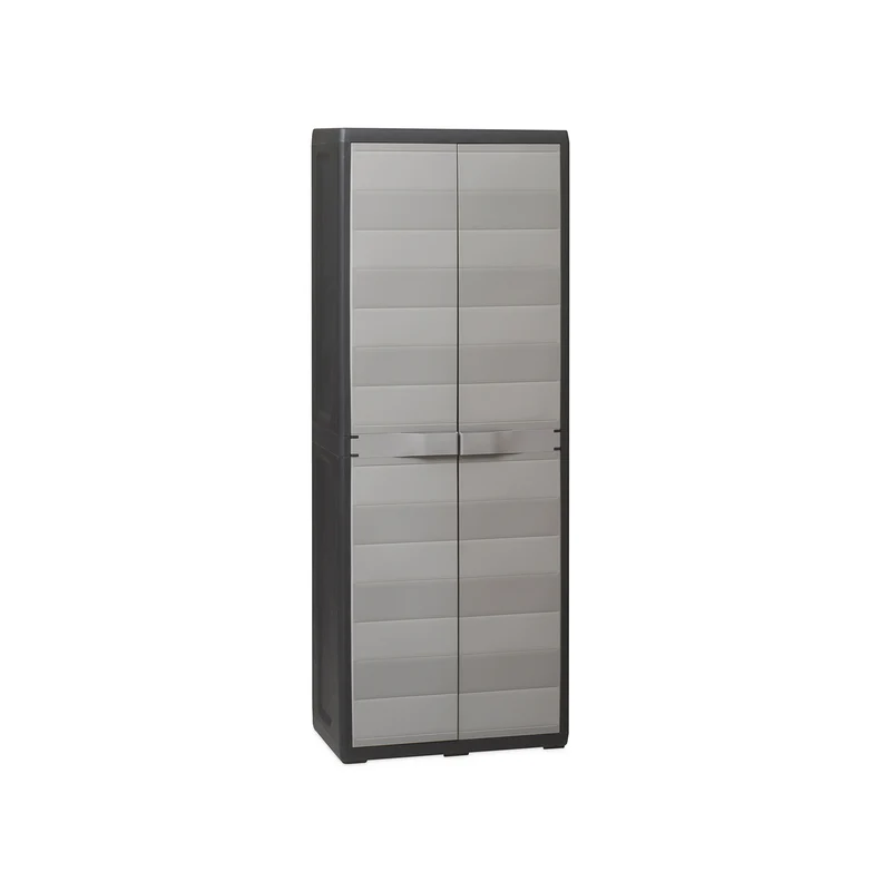 Armadio Elegance Portascope Nero/Grigio Tortora