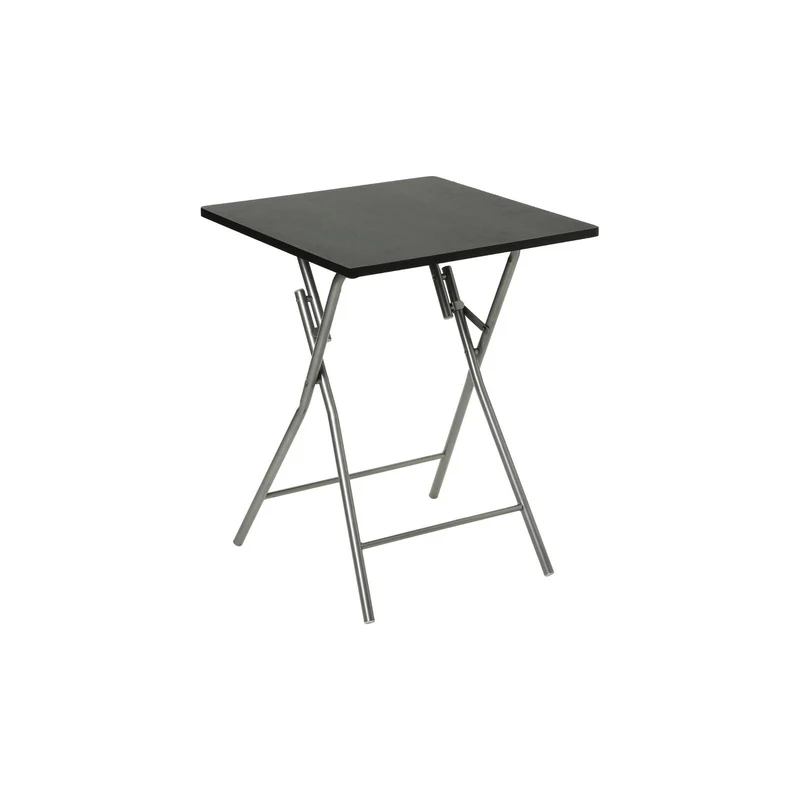 Tavolino Pieghevole In Metallo 60x60x75cm