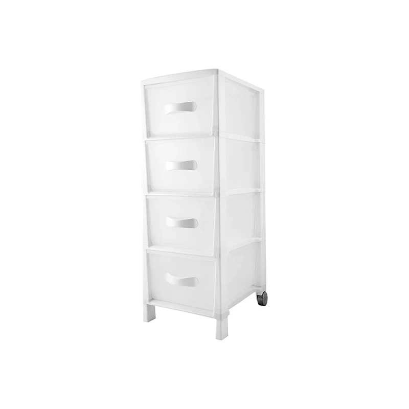 Cassettiera Futura Slim A 4 Cassetti Bianco