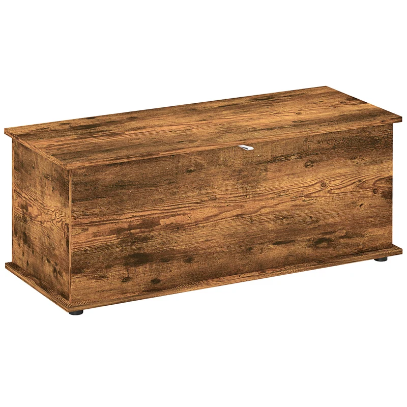 EasyComfort Panca Contenitore Capacità 120 kg per Camera da Letto e Ingresso, in Legno, 100x40x40 cm, Marrone