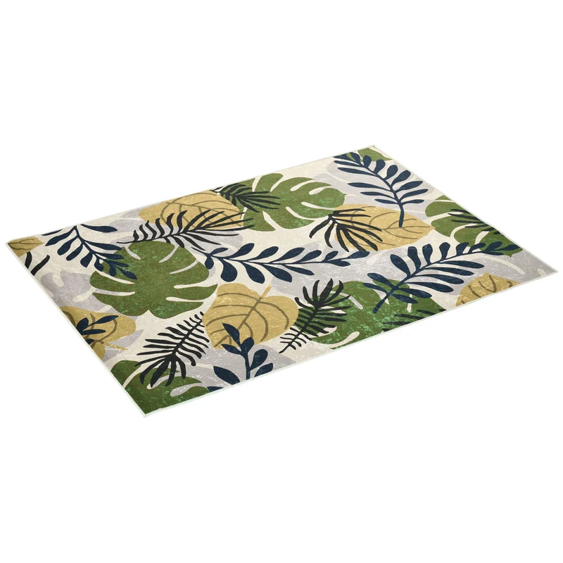 Easycomfort Tappeto Moderno Pelo Corto in Poliestere per Interni, 200x140cm, Multicolore