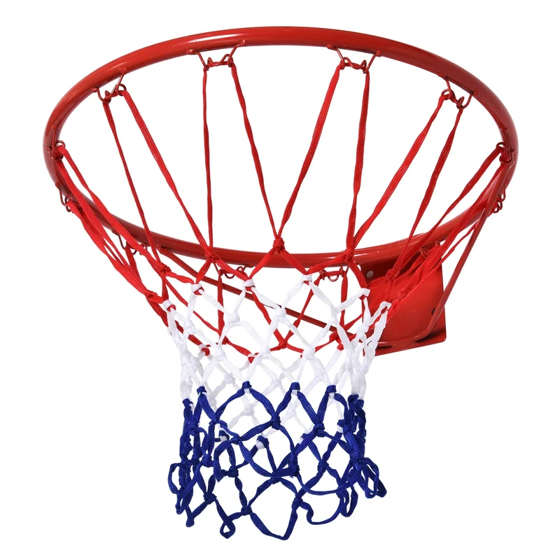 Easycomfort Canestro Basket da Muro in Ferro con Rete in Nylon per Esterno e Interno, ?46cm