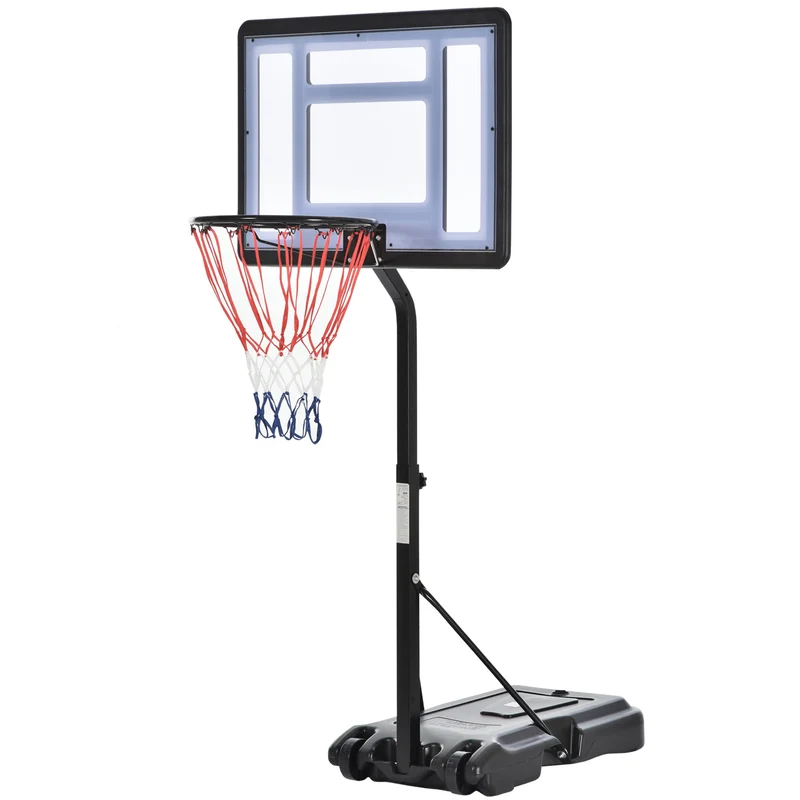EasyComfort Canestro Portatile per Bambini Altezza Regolabile 160-180cm e Base Riempibile