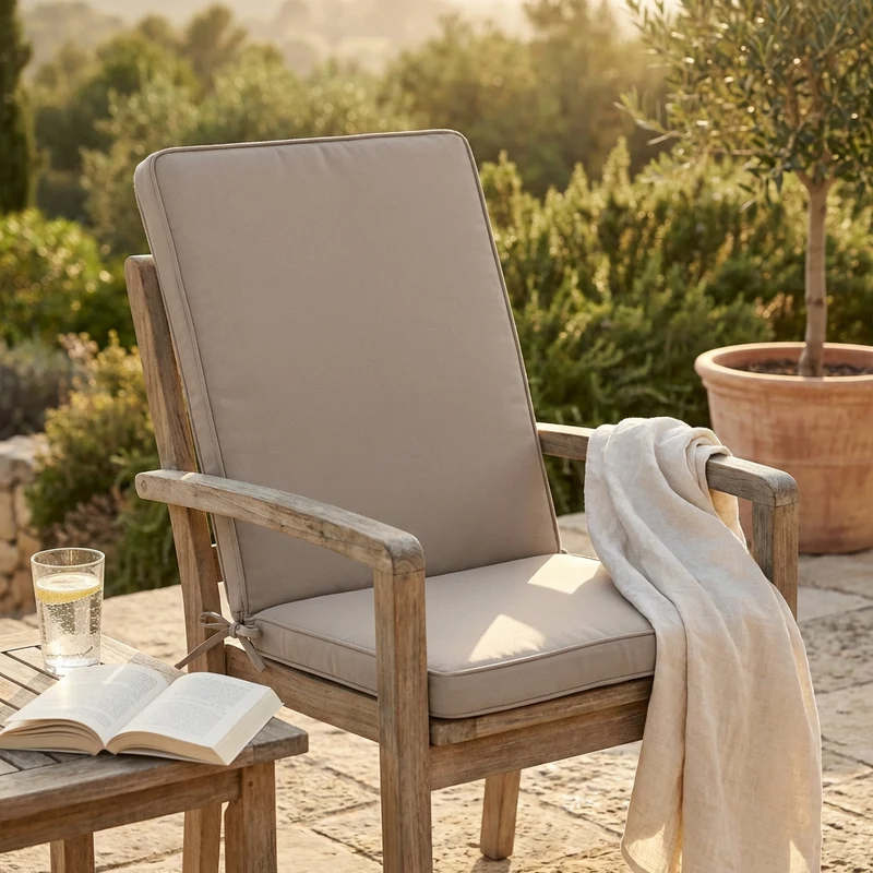 Cuscino da esterno idrorepellente per sedia - MEDIO