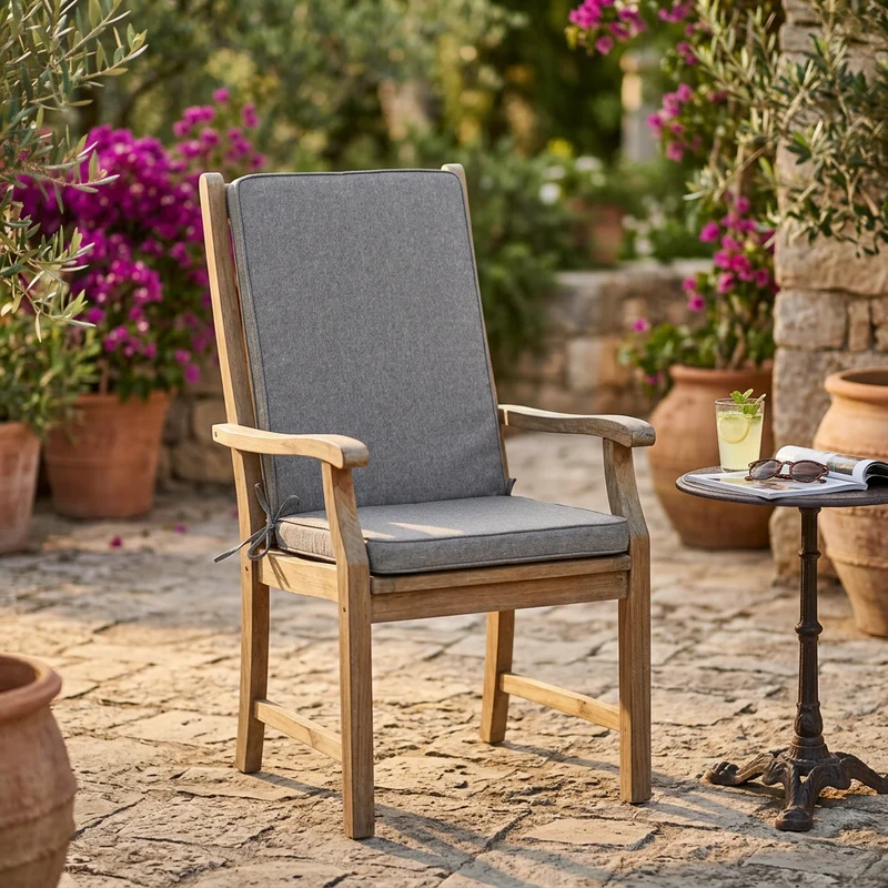 Cuscino da esterno idrorepellente per sedia - MEDIO