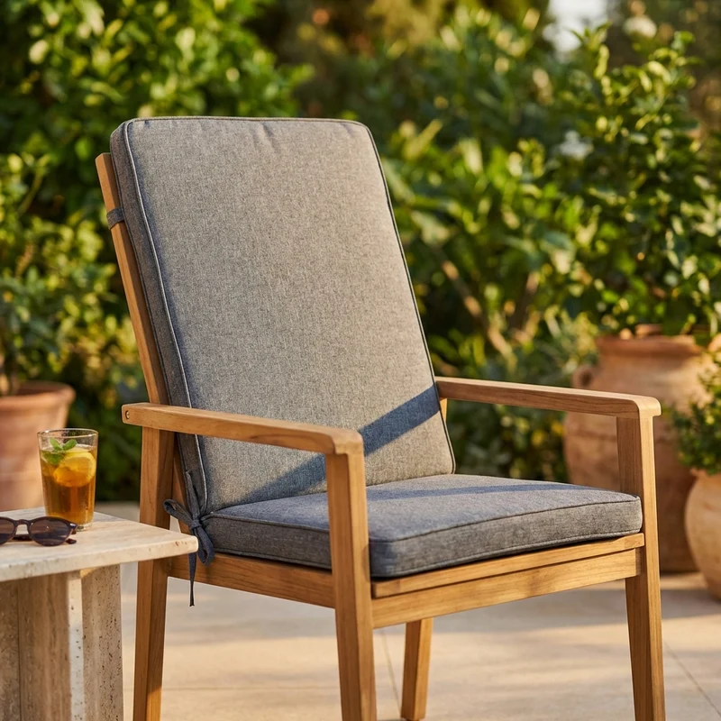 Cuscino da esterno idrorepellente per sedia - MEDIO