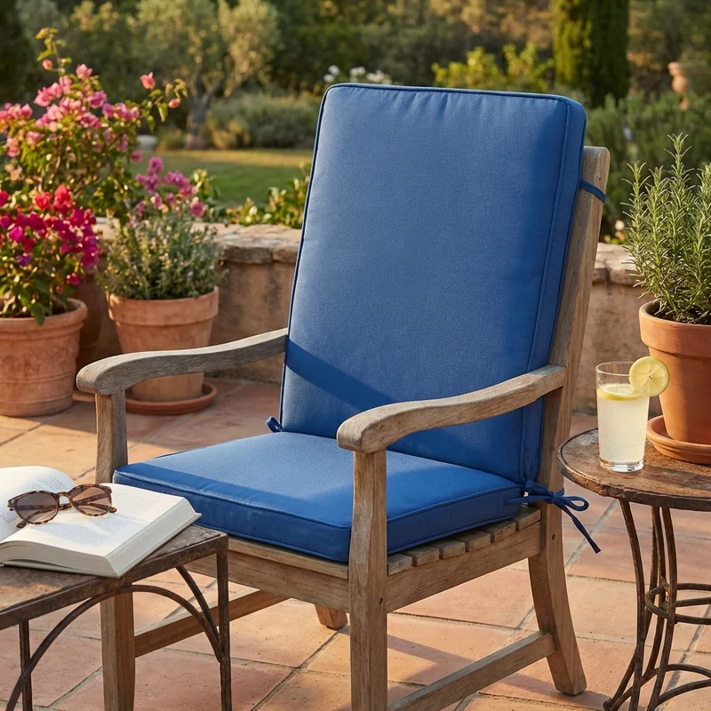 Cuscino da esterno idrorepellente per sedia - MEDIO