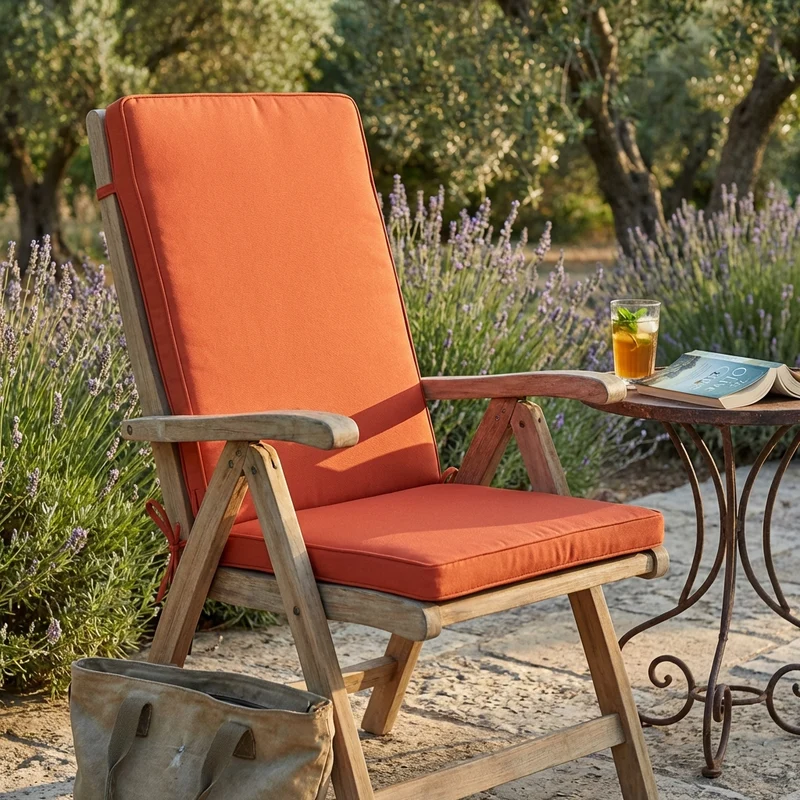 Cuscino da esterno idrorepellente per sedia - MEDIO