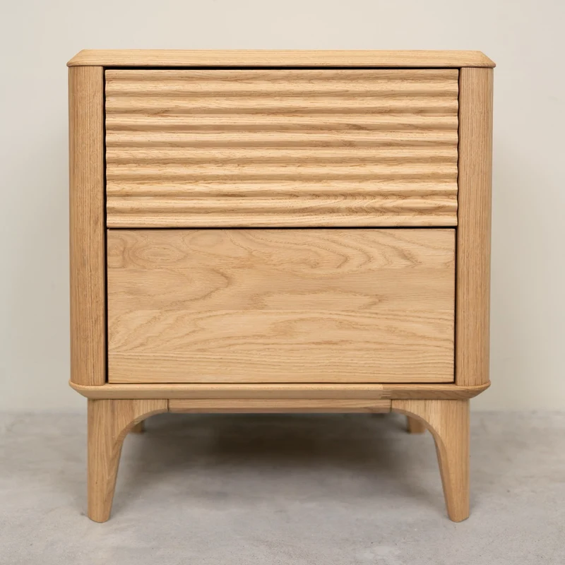 Mesa de noche de madera maciza roble Oxford 2 | NordicStory