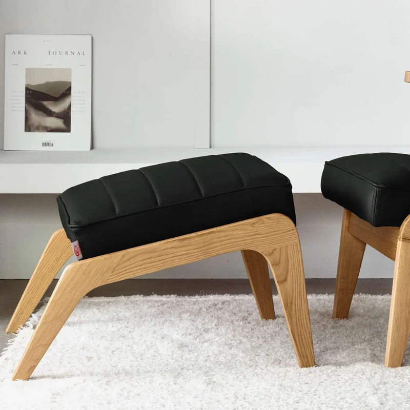 Apollo Fußhocker - Leder Premium