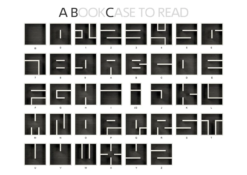 Cubo da parete per libreria ABC Bookcase