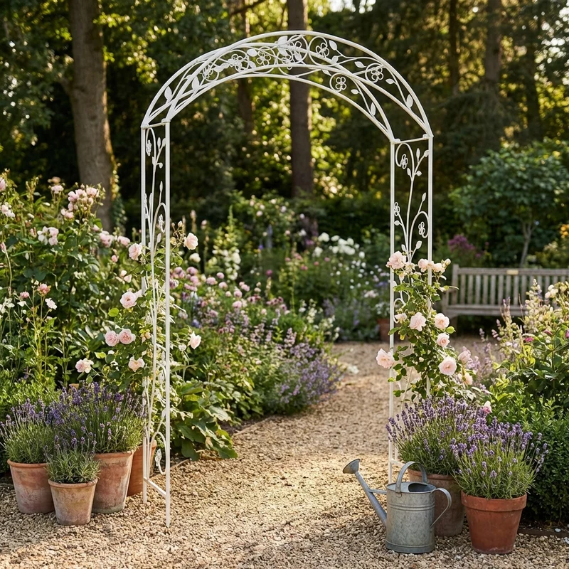 Arco da Giardino per rampicanti in Acciaio cm 135x47 5x230 - CURTIS