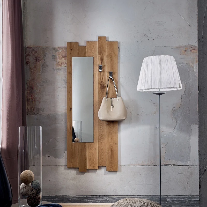 Specchio da ingresso in legno Elias 2