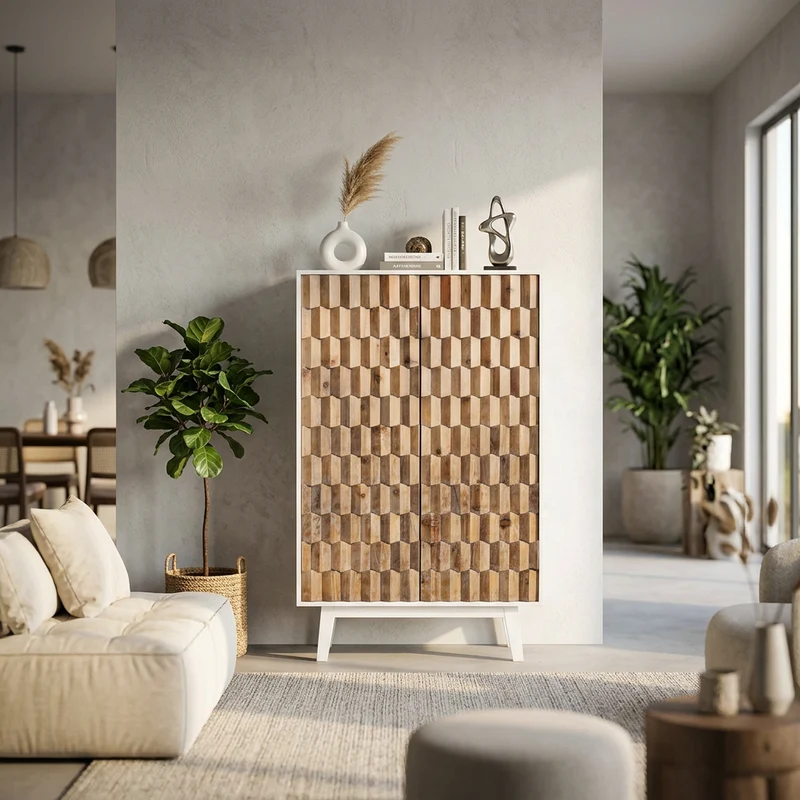 Armadio a due ante in Legno cm 90x50x150 - CORNELIUS
