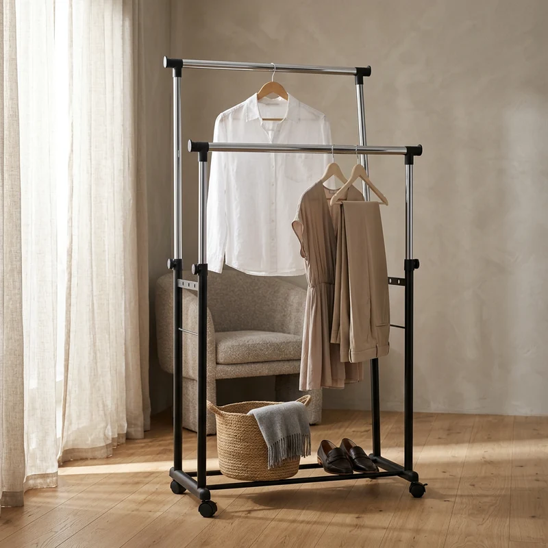 Appendiabiti doppio in Acciaio cm 85x44x160 - ALBERT