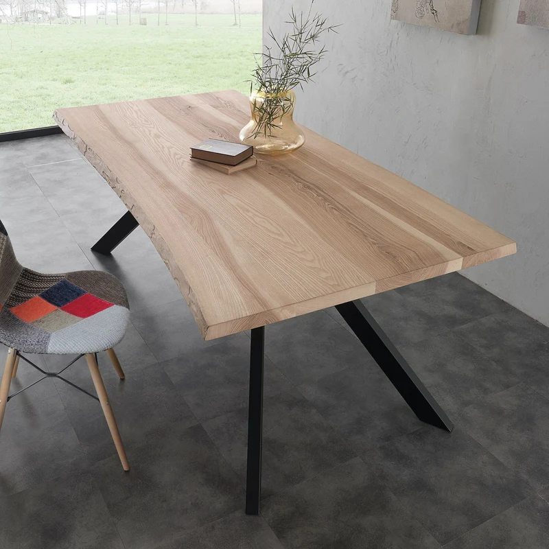 Tavolo da cucina in metallo e legno Learn
