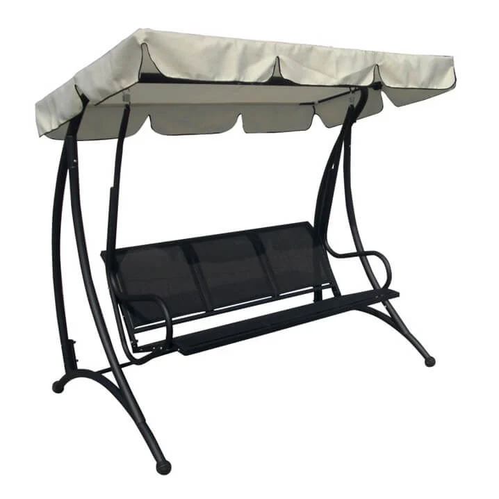 Dondolo da Giardino in Acciaio Textilene cm 194x119x170 - GIFFARD