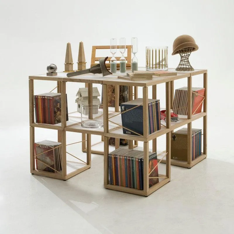 Libreria moderna componibile in legno Castelli 7