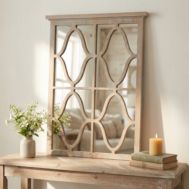 Specchio shabby chic in Legno cm 65x3 5x93 - LEROY
