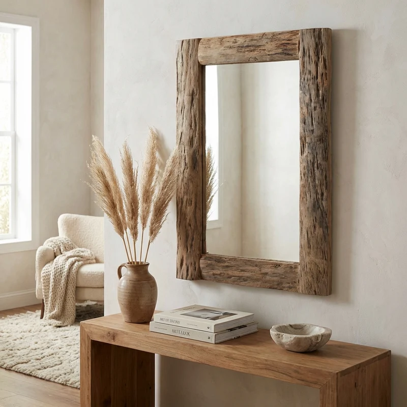 Specchio con cornice in Legno cm 71 5x4x110 - HUGH