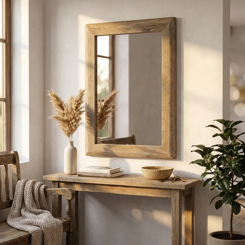 Specchio in Pino riciclato cm 50 5x3 5x70 5 - PINE