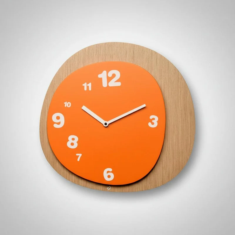 Orologio da muro Woodie in legno naturale 38 x 38 cm