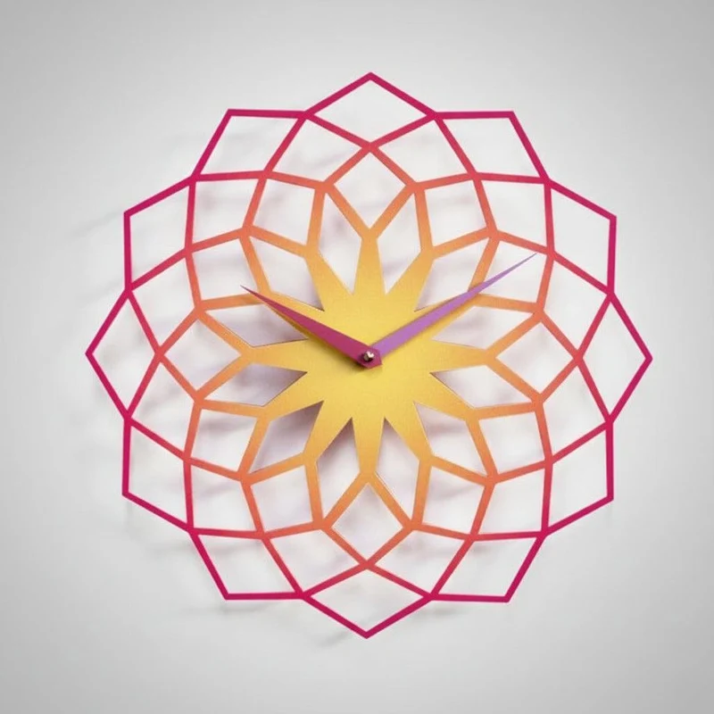 Orologio da muro Skallop in metallo verniciato