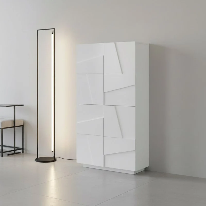 Scarpiera moderna a quattro ante Taylor White
