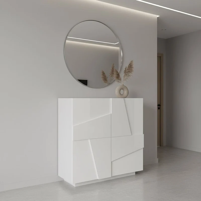 Scarpiera design a due ante Taylor White