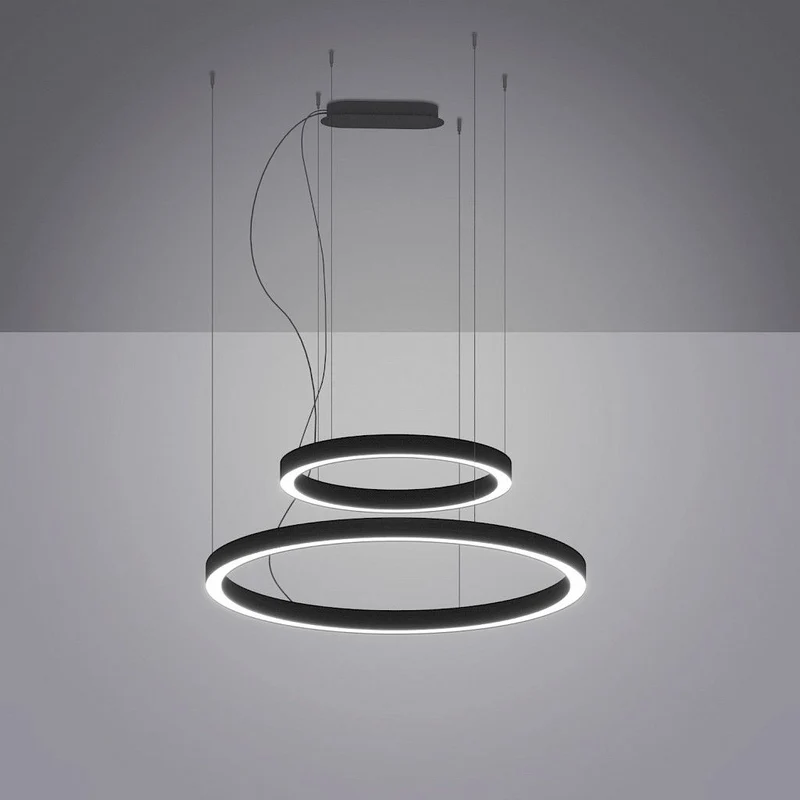 Lampadario sospensione 2 anelli a LED Bellai Home