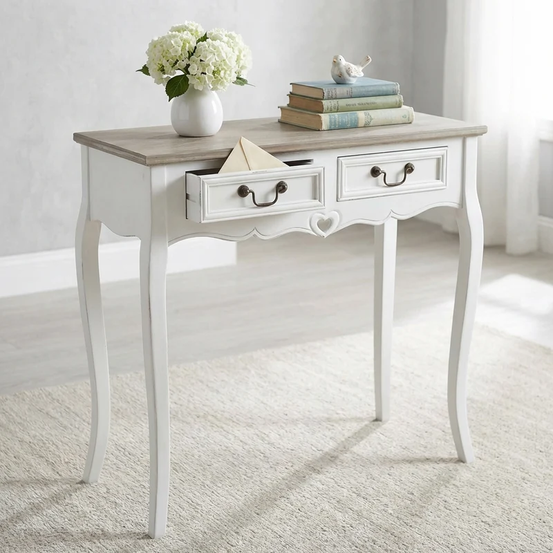 Mobiletto con 2 cassetti in Legno cm 87x38x80 - FITZ