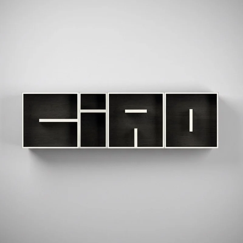 Libreria a cubi da parete lettere alfabeto ABC CIAO