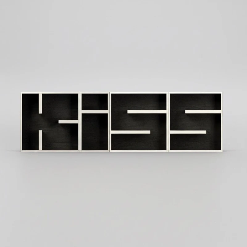 Libreria a cubi componibili da parete ABC KISS