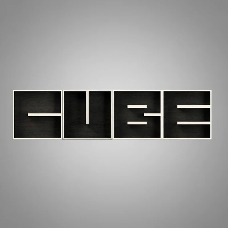 Libreria a cubi con lettere alfabeto ABC CUBE