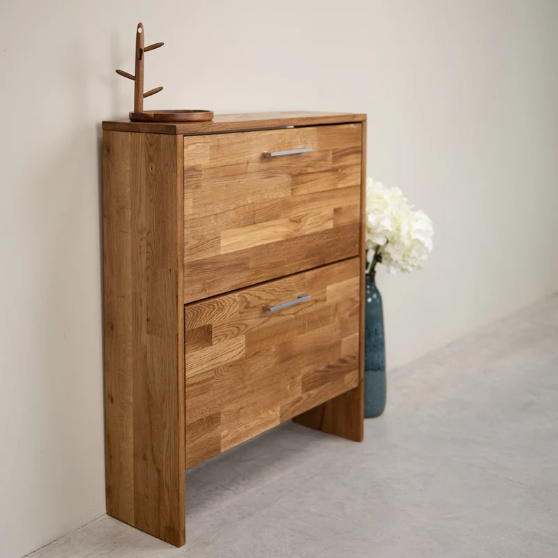 Zapatero de madera maciza de roble Arizona | NordicStory