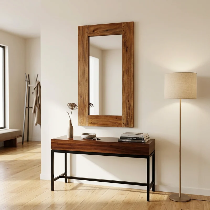 Specchio in legno rustico - CYBEIRA